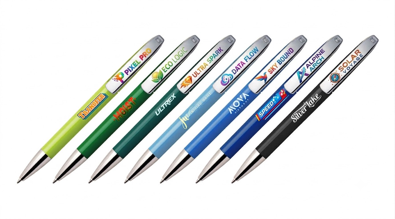 Maxema View Pens With Solid Color Body
