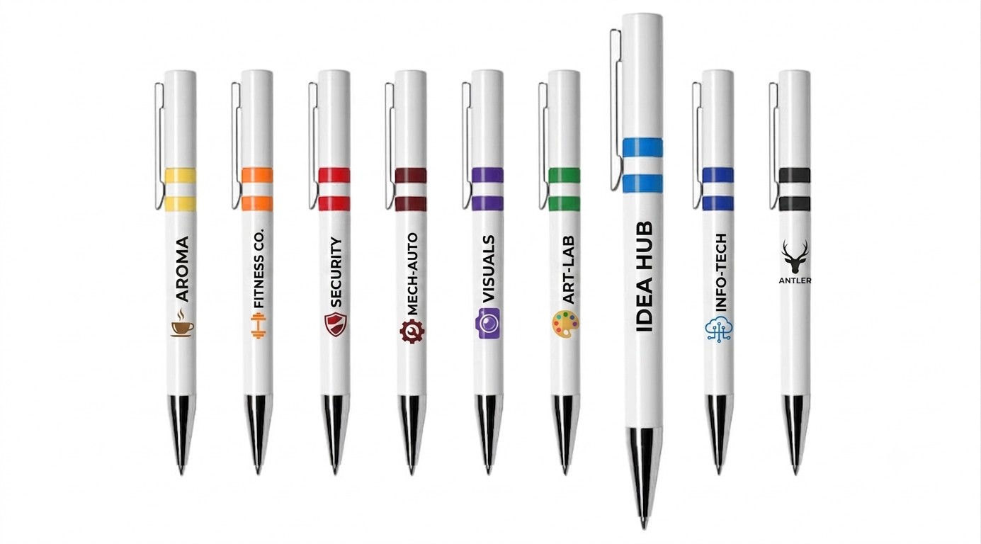 Customized Maxema Ethic Pens - Colored Rings