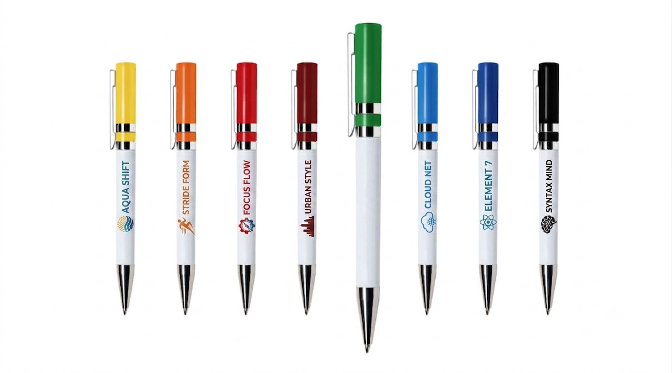 Customized Maxema Ethic Pens - Colored Cap