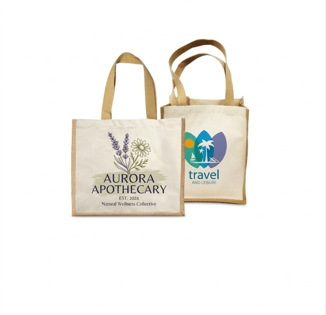 Jute Bags With Cotton Sides