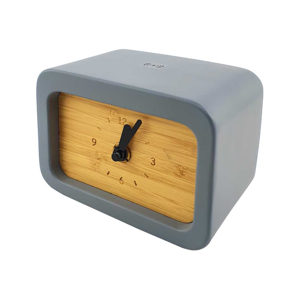 Eco-Friendly Wireless Charger with Clock 5W Output